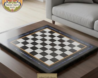 大理石のチェス盤 / リビングルームの装飾に最適な高級チェステーブル