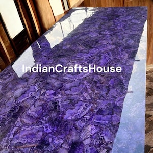 Amethyst Coffee Center Table Top / Amethyst Stones Kitchen Counter Top / Agate stones Counter top