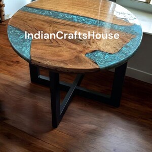 Handmade epoxy Coffee Table Top Furniture , Epoxy Wood Resin table, Home decoration, living room furniture, dining table