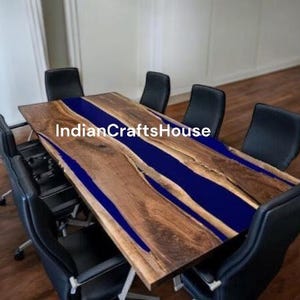 Epoxy Table Top / Wooden Epoxy Dining Table Top / wooden table top room With Legs / Base