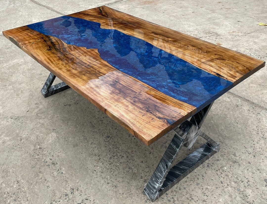 Epoxy Resin Table ,handmade Epoxy Center Table, Wood and Epoxy Table Etsy