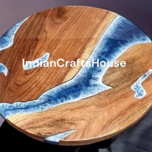 Epoxy Round Table Unique Resin Art Furniture