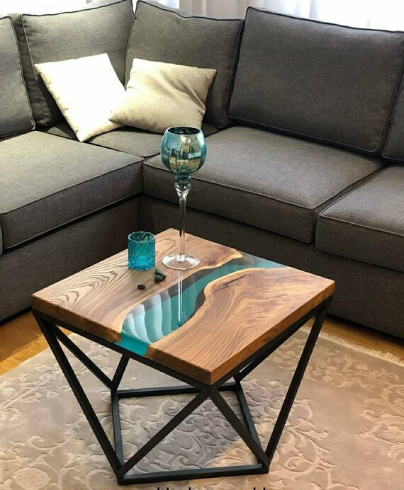 Epoxy Resin Coffee Table Center Table Dining Table Epoxy Wooden