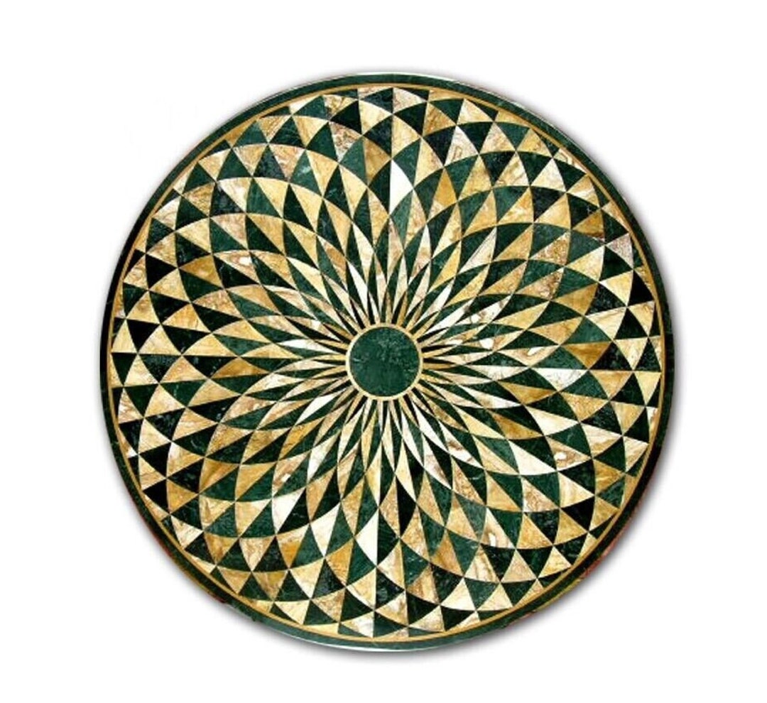 Green Marble Coffee Table Top / Marble Dining Table Top / Marble Semi