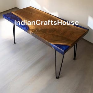 Epoxy Table Top / Epoxy Top Home Furniture With 16" legs / Base