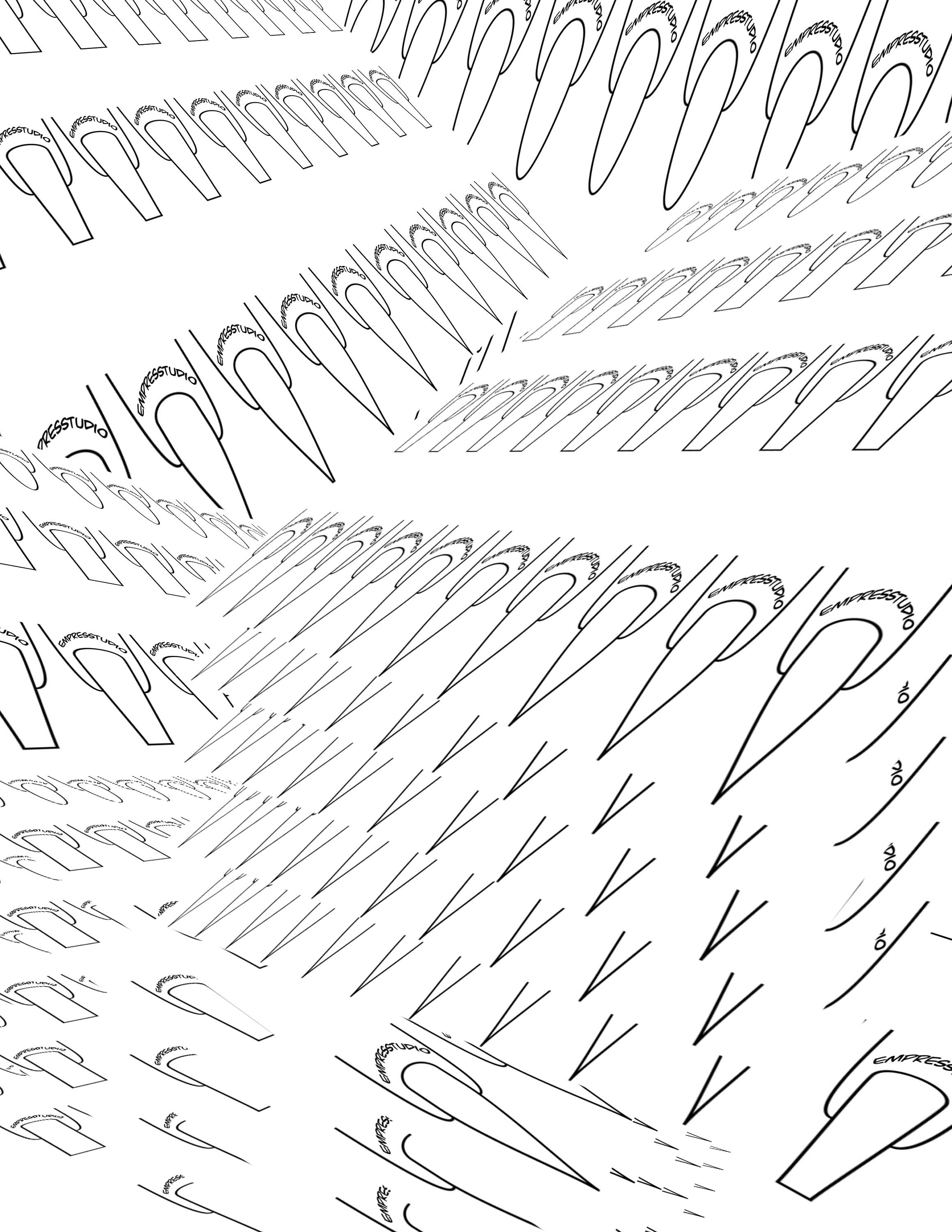 Nail Design Template for Medium Nails (digital Download) Creative Nail