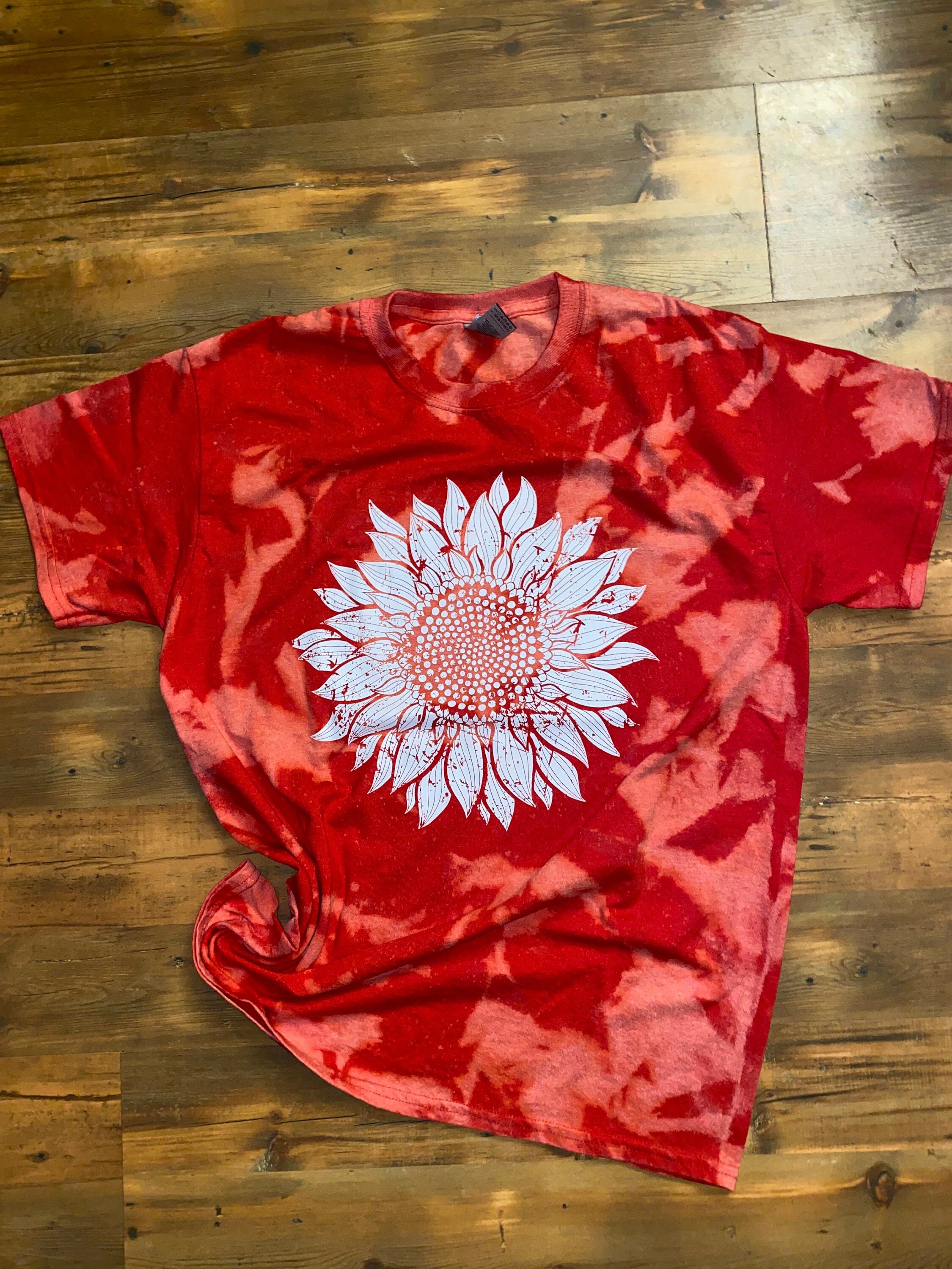 bleached-tie-dye-sunflower-shirt-etsy