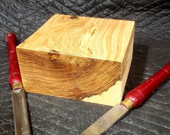 8&quot;×8&quot;×4&quot; Nice Red Oak Bowl Turning Blank. Lathe, Carving Wood vase turning wood. Craft lathe woodworker gifts/ supplies