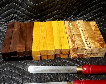 30 Premium Domestic pen blanks, 10 osage orange/10 Spalted maple/ 10 black walnut. Lathe pen Spindles/Bowl Blanks carving Wood