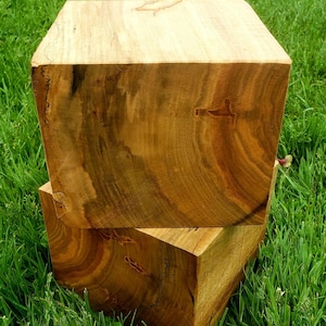 6&quot;×6&quot;×5&quot; (2pc) MAPLE Lightly spalted Bowl Blank/Turning Wood. Example photos. Woodworking craft wood. Big Carving material.Large wood blanks