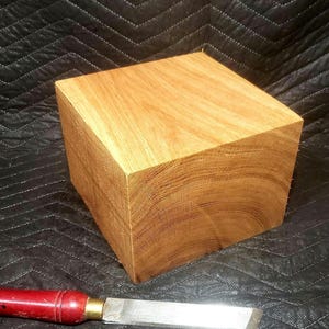 希少な8インチ×8インチ×6インチのホワイトオークブロック旋盤用ブランク。花瓶用ブランク、木彫り用ブランク、DIY木工用ボウル用ブランク。大型木製サラダボウル用旋盤