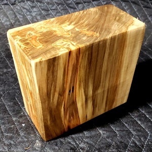 1) One  6"×6"×3" AMBROSIA SPALTED MAPLE Bowl Blank/ Turning Wood