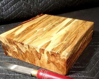 Giant! 12&quot;×12&quot;×3&quot; Large AMBROSIA SPALTED MAPLE Bowl Blank/ Turning Wood. Example photo. Woodworking craft wood. carving material