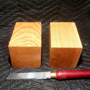 2) 4&quot;×4&quot;×6&quot; Honey Locust Turning Blanks. Vase blanks Carving Wood lathe DIY woodworking. Pepper Mill blank. Salad Bowl Blanks, wood peices.