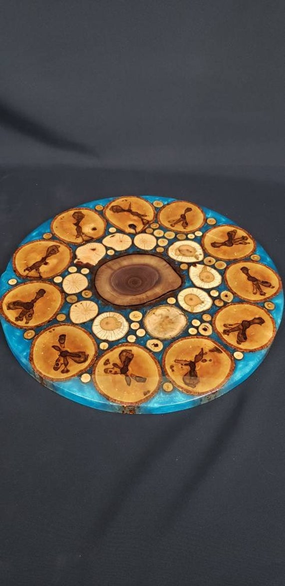 Lazy Susan/ Table Centerpiece Made With 3/4 Log Etsy