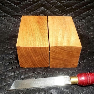 2) 3&quot;×3&quot;×6&quot; Honey Locust pepper mill blanks Turning Blanks. Vase blanks Carving Wood lathe DIY woodworking. Salad Bowl Blanks, wood peices.