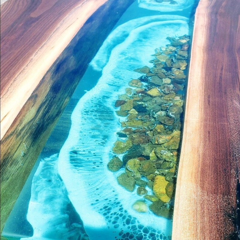 Blue Coffee Table - Etsy