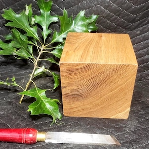 Large 6&quot; square White Oak lathe Turning Blanks. Vase blanks Carving Wood /DIY woodworking, bowl blanks