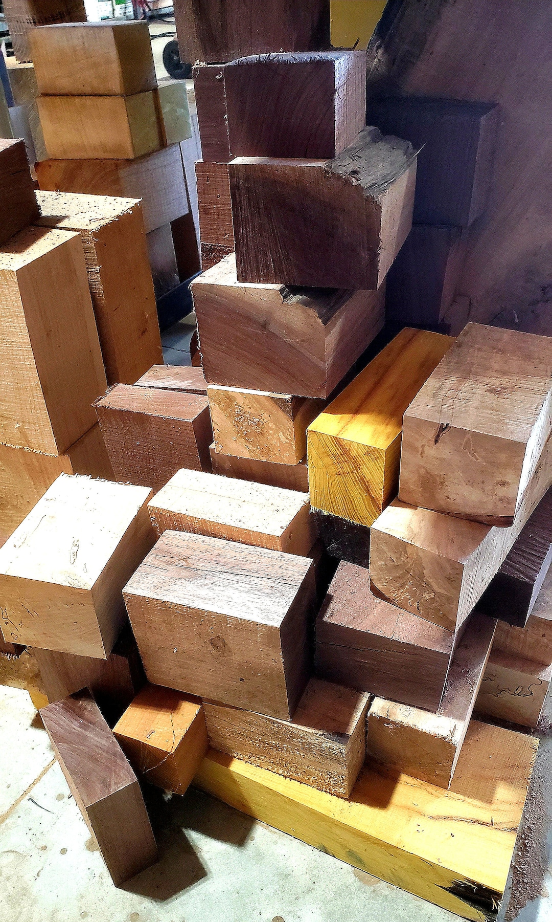 Scrap Cuts 10 Pounds! /usable Hardwood Scrap Turning Blanks, Cut Offs, All Sizes ...