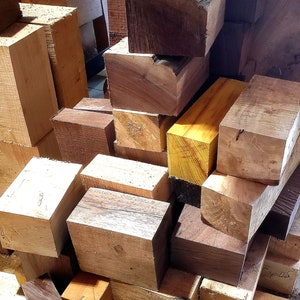 10~15-20 Pounds! Usable Hardwood Scrap Turning Blanks, Cut Offs,  All Sizes, Black Walnuts, Red Oak, Osage, Ambrosia maple. Mixed Variety