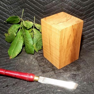 1) One 5&quot;×5&quot;×8&quot; Shagbark Hickory Bowl Blanks/ Lathe Turning Wood. Woodworker supplies, Hardwood blocks. Large Wood turning blanks.