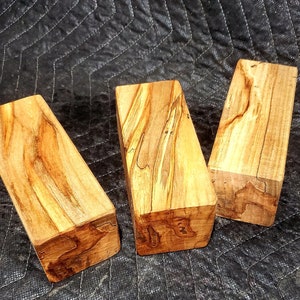 4) FOUR) 2&quot;×2&quot;×10&quot; AMBROSIA SPALTED Maple carving Blanks/ Pen Blanks Turning Wood blocks carving spindels.