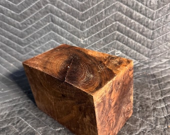 Rare 4"×4"×6.75"  Old growth Burly  Walnut Crotch blank. Wood turning blanks. Large wood turning. Rare burly walnut. Crotch wood.