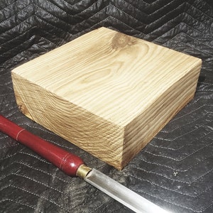 8&quot;×8&quot;×4&quot; Nice White Oak Bowl Turning Blank. Lathe, Carving Wood vase turning wood. Craft lathe woodworker gifts/ supplies