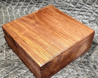 One) 7&quot;×7&quot;×3&quot; Black Walnut Bowl/Platter Turning Blank Square Wood Block Lathe
