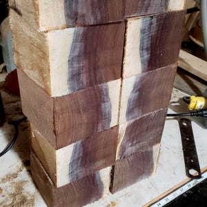 5&quot;×5&quot;×4&quot; Black Walnut Bowl Turning Blanks. Lathe, Salad Bowl Carving Wood Sculpture wood.  Woodworking crafts