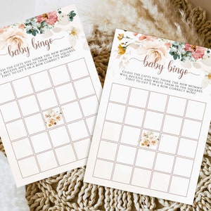 Baby In Bloom Bingo Game: Garden Baby Shower (Printable)