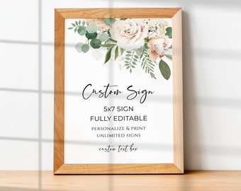 SAGE Green Wedding Sign Bundle, Custom Sign Wedding Signage, Sage Wedding, Boho Wedding Sign Template, Custom Signs Wedding Stationary, WED9