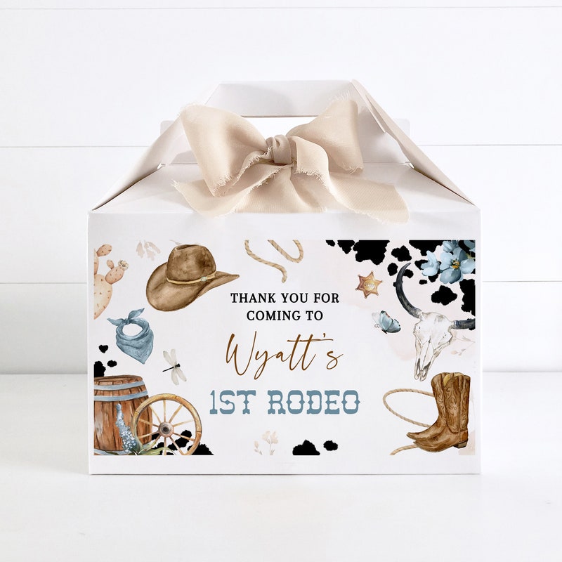 Pink Rodeo Theme Gable Box Rodeo Theme Party Box - Etsy