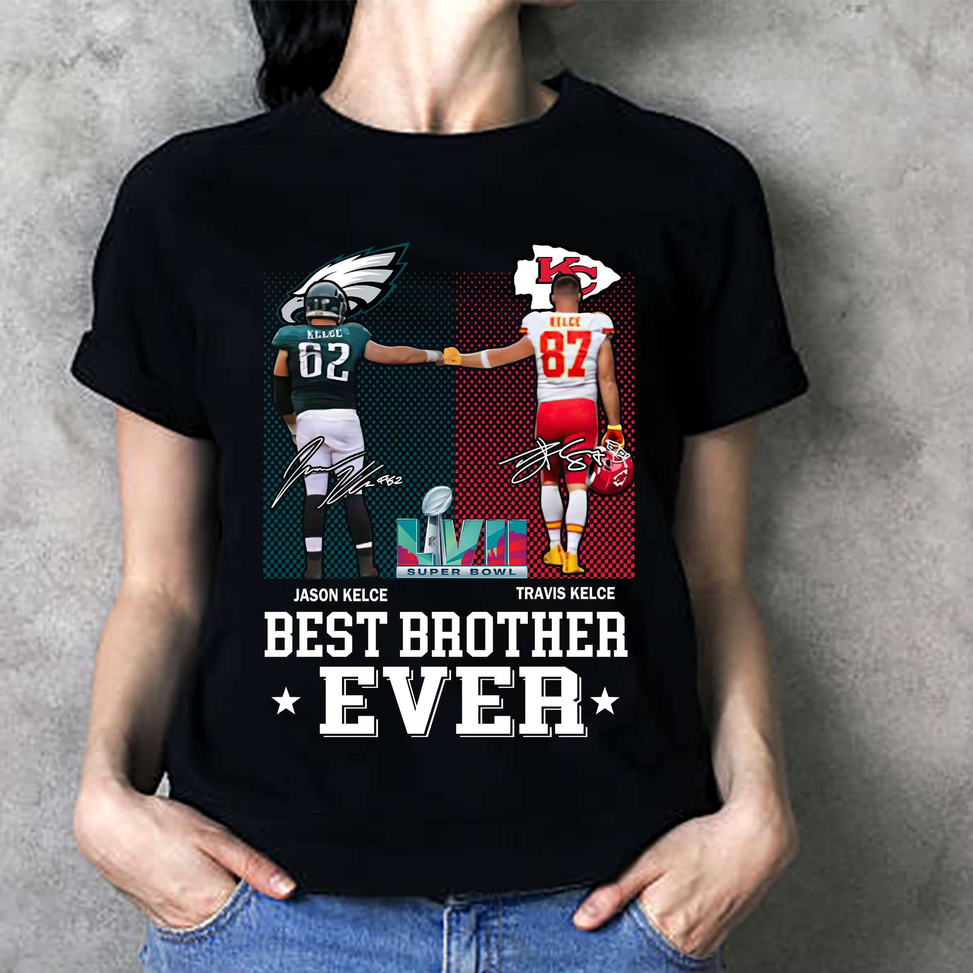 Chiefs and Eagles Kelce Brother Tshirt