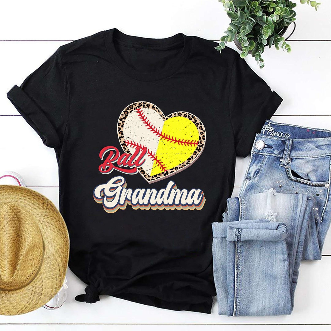 Baseball Softball Grandma Shirt Custom Mimi Nana of Both Etsy