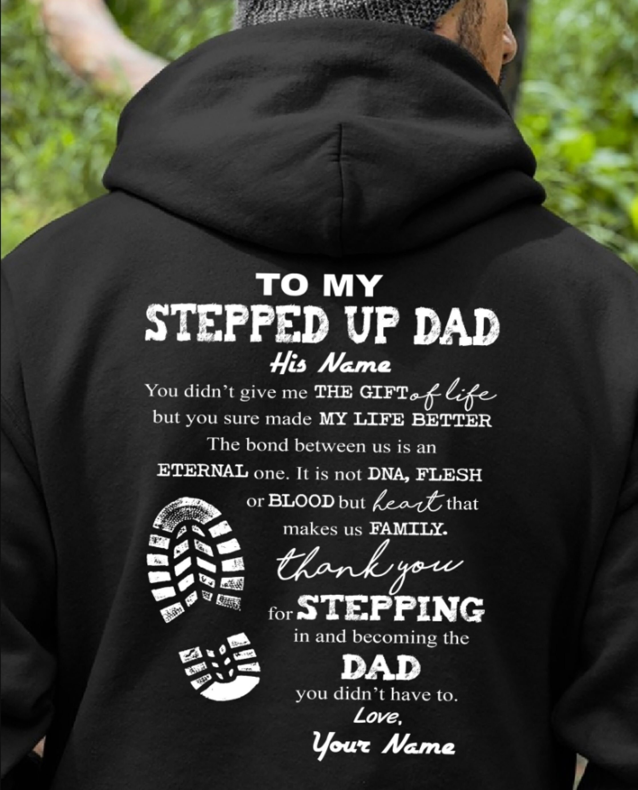 Personalized Step Dad Shirt to My Stepped up Dad Hoodie Gift - Etsy
