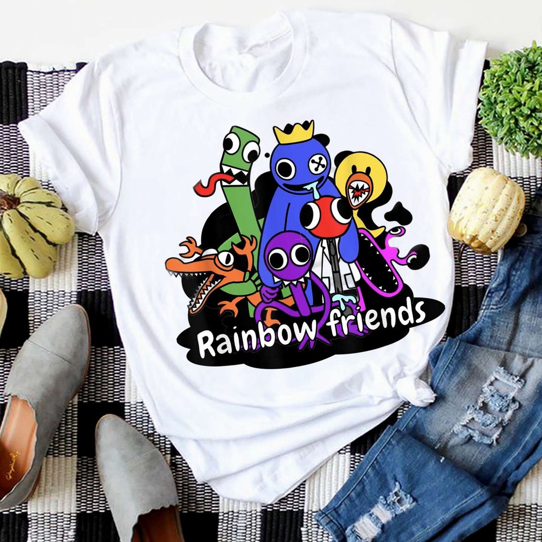 Rainbow Friends T-shirt Blue Yellow Red Green Orange Shirt - Etsy