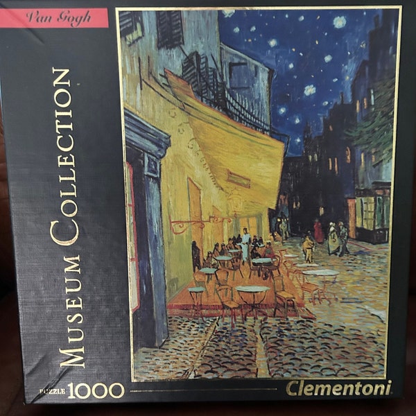 1000 pc Jigsaw Puzzle Vintage Cafe Terrace At Night Museum Collection Vincent Van Gogh  27-1/5" X 19-2/3" Clementoni #94930