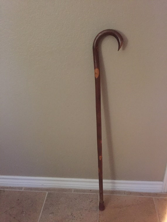 Vintage Wooden Cane 36 Etsy