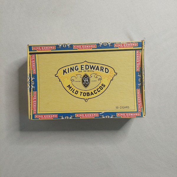 King Edward cigar box-cardboard