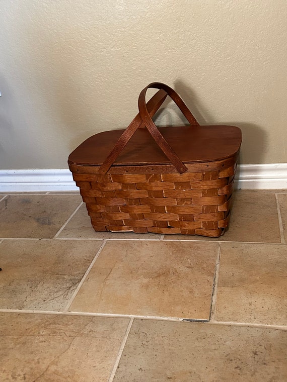 Wooden Picnic Basket