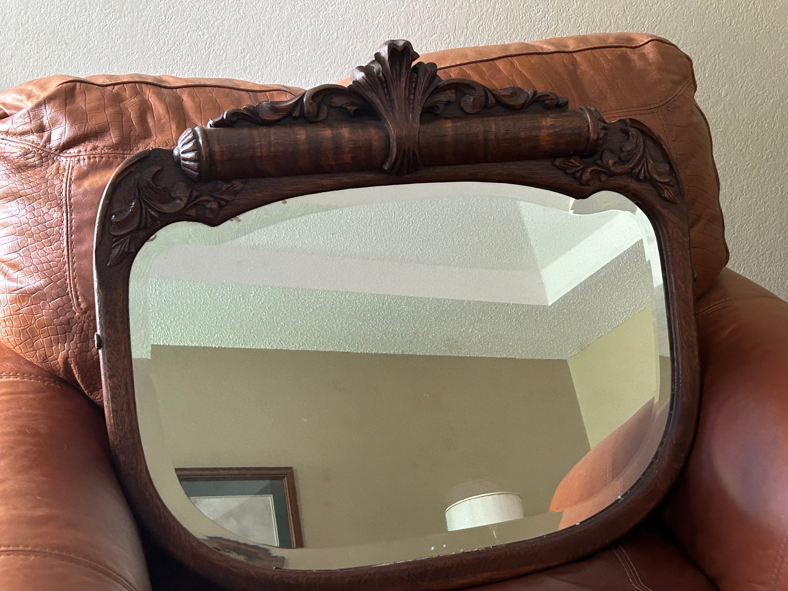 Unique Solid Oak 'Bow' Mirror - general for sale - by owner