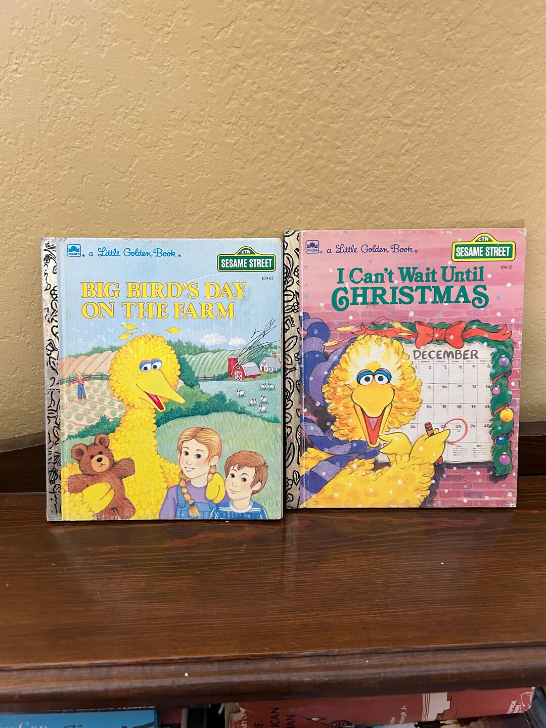 2 Big Bird Little Golden Books From Sesame Street - Etsy
