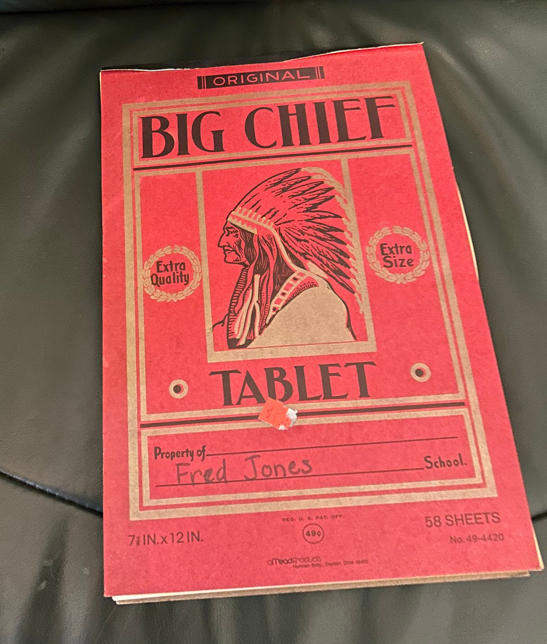 Big Chief Vintage Tablet Cover Spiral Notebook for Sale by