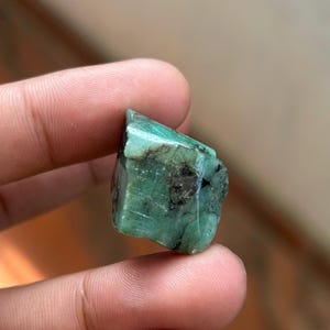 Natural Green Emerald Zambian Rough Loose Gemstone Genuine Green Emerald Zambia Rough Gemstone