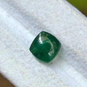 Sugarloaf  Emerald 7.9mm 7.8mm 6.6mm Cabochon Emerald very good quality Cut Emerald Zambian Emerald Zambia