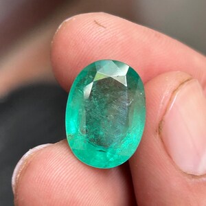 IGI Certified 10.15 CT. Natural Zambian Emerald  Top Quality Vivid Green Emerald 16x12x7 MM, Unheated Emerald Stone for Jewelry