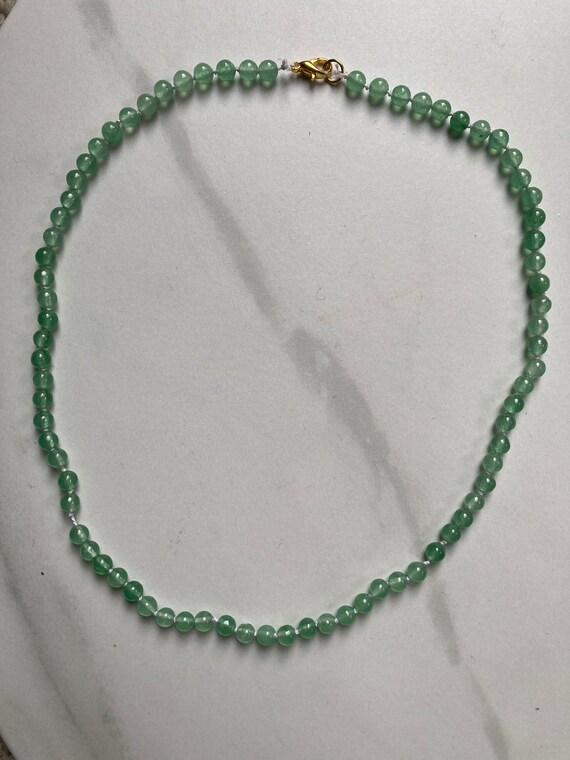 Beaded Crystal Necklace Etsy