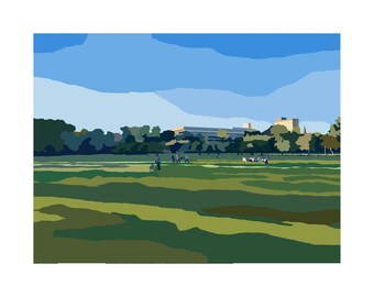 Edinburgh Meadows A4, original print