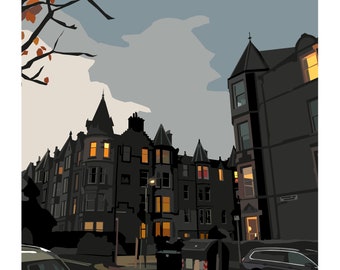 Marchmont II Print, A4, Original Print